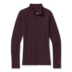 Smartwool Merino 250 Baselayer 1/4 Zip Top Women's in Woodsmoke Heather